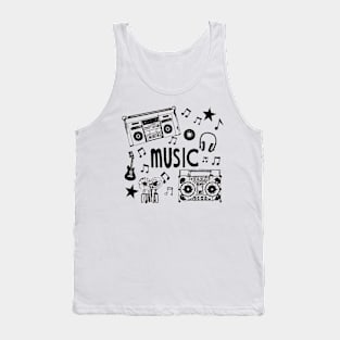 Retro music Tank Top